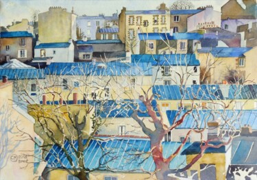 Brest, les toits de Recouvrance vus des Capucins