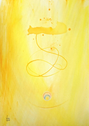 Schilderij getiteld "angel (10)" door Sabina Kiss, Origineel Kunstwerk, Acryl