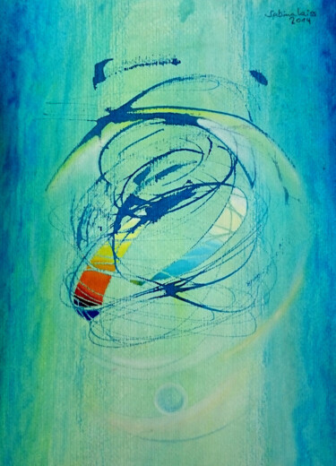 Schilderij getiteld "angel (11)" door Sabina Kiss, Origineel Kunstwerk, Acryl