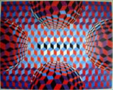 Peinture intitulée "PROJECTION d'après…" par Pierre Isaac Gozlan, Œuvre d'art originale