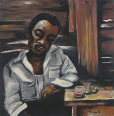 Pintura intitulada ""O Boêmio"" por Rayza Ribeiro, Obras de arte originais, Óleo