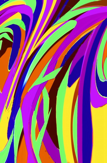 Digital Arts titled "Garden corner III" by Peter Jalesh, Original Artwork, Digital Painting