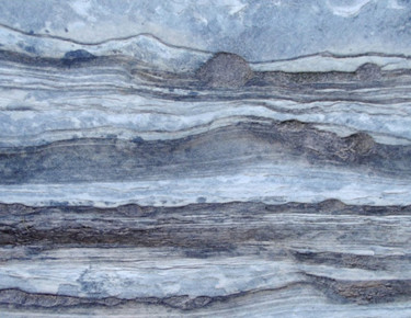 MACRO NATURE - "Blue Rock Lines": Large Canvas Photography titled "MACRO NATURE - "Blu…" by Curtis H. Jones, Original Artwork, Digital Photography Mounted on Wood Stretche…