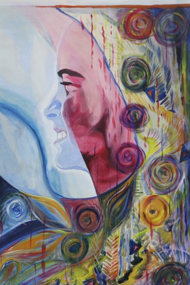 changer Peinture intitulée "changer" par Bob Mazurel, Œuvre d'art originale, Acrylique