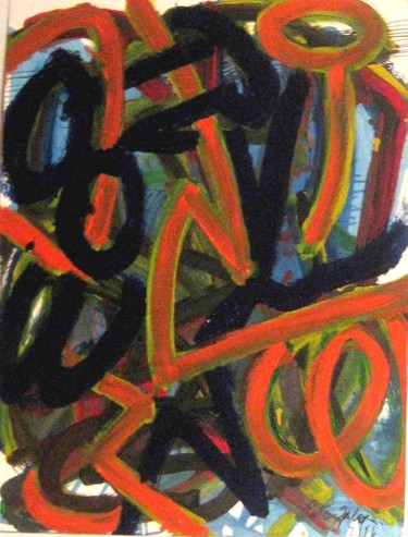 Painting titled "Circles and arches…" by Peter Jalesh, Original Artwork, Acrylic