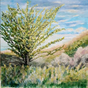 Peinture intitulée "L'arbre" par Myriam Gylon, Œuvre d'art originale, Acrylique