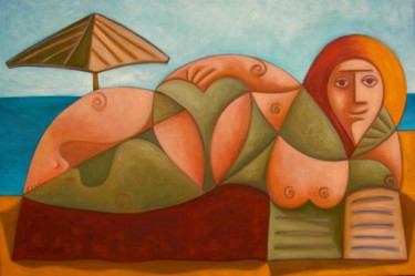 Summerly relaxation 绘画 标题为“Summerly relaxation” 由Zsolt Malasits, 原创艺术品, 油