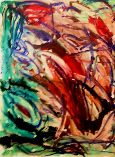 Painting titled "Abstract landscape…" by Peter Jalesh, Original Artwork, Acrylic