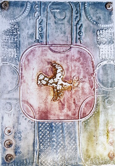 Gravures & estampes intitulée "bird for peace" par Jean-Michel Glasman, Œuvre d'art originale, Autre