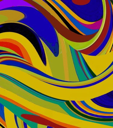 Digital Arts titled "Evolving and revolv…" by Peter Jalesh, Original Artwork, Digital Painting