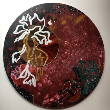 Peinture intitulée "Ouvres tes yeux" par Amrita Depraz, Œuvre d'art originale, Acrylique