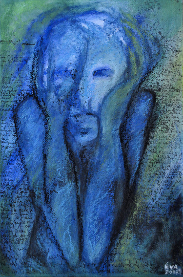 Peinture intitulée "le cri" par Eva Mifsud, Œuvre d'art originale