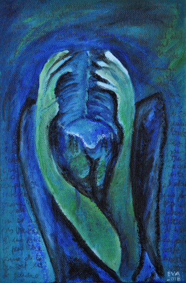 Peinture intitulée "Prise de tête" par Eva Mifsud, Œuvre d'art originale