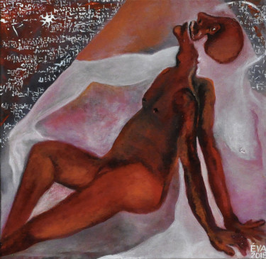 Peinture intitulée "Imbrication" par Eva Mifsud, Œuvre d'art originale, Huile
