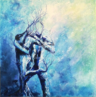 Peinture intitulée "Tango Move" par Gaïdg, Œuvre d'art originale, Acrylique Monté sur Châssis en bois