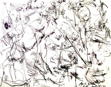 Drawing titled "My window horizon l…" by Peter Jalesh, Original Artwork, Ink