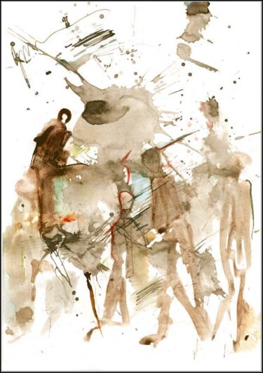 제목이 "Dumping garbage int…"인 그림 Дима Dima Вильмс Wilms (Рок-Живописец Rock-Painter)로, 원작, 구아슈