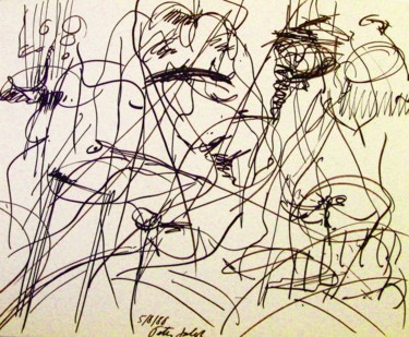 Drawing titled "Wedding picture" by Peter Jalesh, Original Artwork, Ink