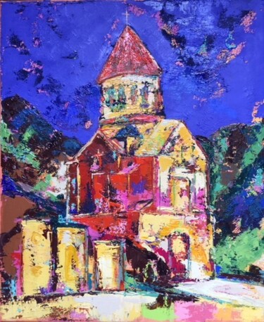 Peinture intitulée "Noravank" par Julie D'Aragon, Œuvre d'art originale, Acrylique