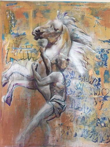 绘画 标题为“My crown is in my h…” 由Sandrine Slakmon (Slaki), 原创艺术品