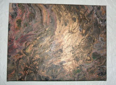 Painting titled "Dirty pour acrylic…" by Irene Nolan (Visions), Original Artwork, Acrylic