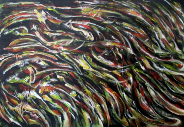 Peinture intitulée "devastating-winds-a…" par Marianne Charlotte Mylonas-Svikovsky (Marlo), Œuvre d'art originale, Acrylique