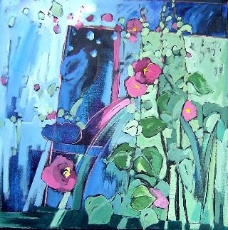 Peinture intitulée "Les fleurs" par Catherine Suchocka, Œuvre d'art originale, Huile