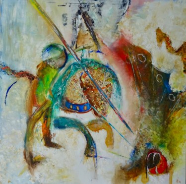 Peinture intitulée "ucello-revisite.jpg" par Isabelle Reygaerts, Œuvre d'art originale, Huile