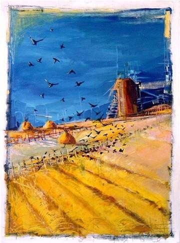 Peinture intitulée "En Pologne" par Catherine Suchocka, Œuvre d'art originale, Huile