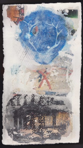 Dessin intitulée "Croisé des chemins-…" par Baptiste Vanweydeveldt, Œuvre d'art originale, Encre Monté sur Autre panneau rig…