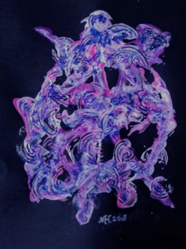 Schilderij getiteld "20181015-111809.jpg" door Marianne Huizinga, Origineel Kunstwerk