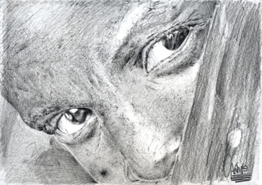 OLHAR INOCENTE: O MENINO EM GRAFITE Drawing titled "OLHAR INOCENTE: O M…" by Flávio Miranda, Original Artwork, Pencil
