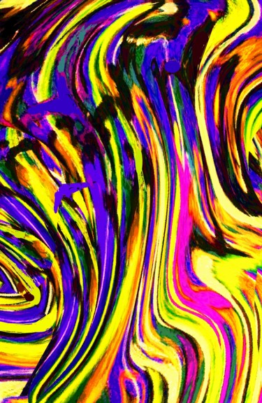 Digital Arts titled "Van Gogh crows desc…" by Peter Jalesh, Original Artwork, Digital Painting