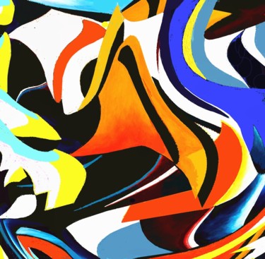 Digital Arts titled "Sailboat Cortina Ga…" by Peter Jalesh, Original Artwork, Digital Painting