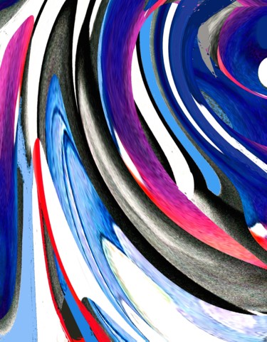 Digital Arts titled "Waiding through the…" by Peter Jalesh, Original Artwork, Digital Painting