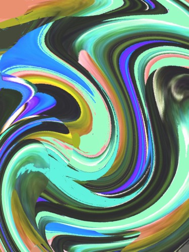 Digital Arts titled "Wearing Early  Morn…" by Peter Jalesh, Original Artwork, Digital Painting
