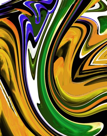 Digital Arts titled "The Harp II" by Peter Jalesh, Original Artwork, Digital Painting