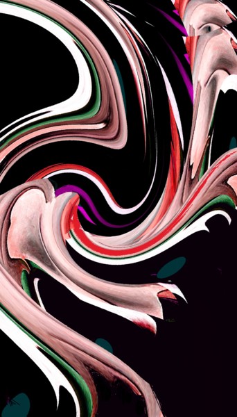 Digital Arts titled "Paper Dragon" by Peter Jalesh, Original Artwork, Digital Painting