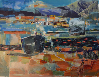 Peinture intitulée "Mon île" par Pierre Quentel, Œuvre d'art originale, Acrylique