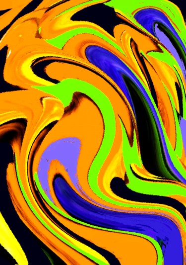 Digital Arts titled "Forest giving way t…" by Peter Jalesh, Original Artwork, Digital Painting