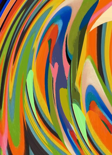 Digital Arts titled "Corn field II" by Peter Jalesh, Original Artwork, Digital Painting
