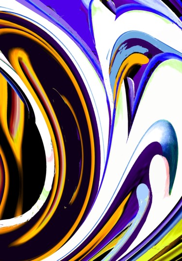 Digital Arts titled "Lilies IV" by Peter Jalesh, Original Artwork, Digital Painting