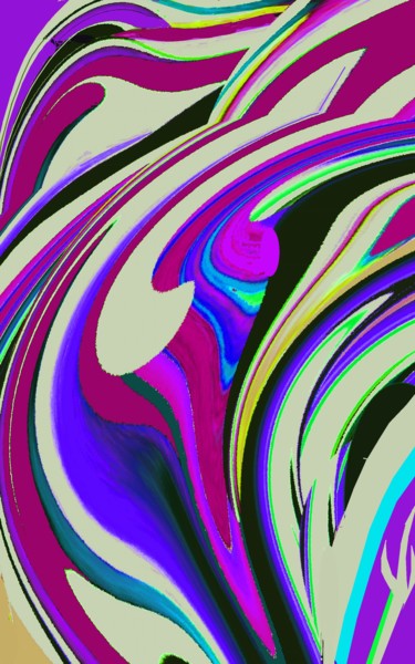 Digital Arts titled "Windy-landscape" by Peter Jalesh, Original Artwork, Digital Painting