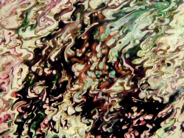 Malerei mit dem Titel "ISS Earth View" von Riccardo Americo Castino, Original-Kunstwerk, Acryl