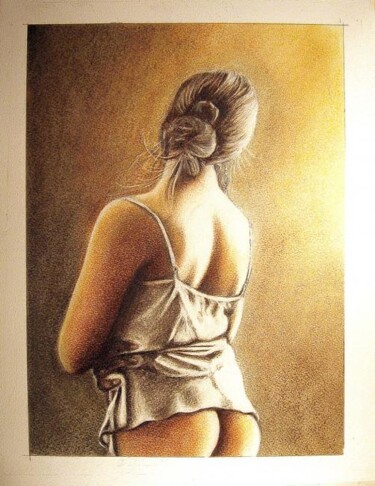 Dessin intitulée "Nu 3" par Marcel Boos, Œuvre d'art originale