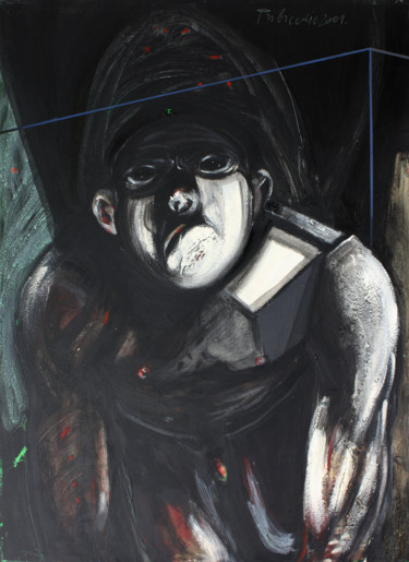 Painting titled "Pet" by Pribi, Original Artwork, Oil