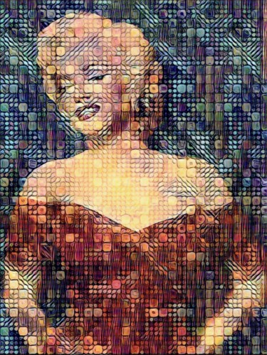 Digital Arts titled "Poster Marilyn Monr…" by Tito Villa, Original Artwork