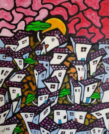Peinture intitulée "Atardecer." par Marc Felix, Œuvre d'art originale, Acrylique