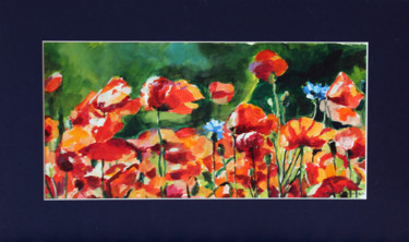 Peinture intitulée "Coquelicots" par Pascal Brachet, Œuvre d'art originale, Acrylique