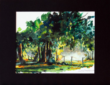 Peinture intitulée "Sous-bois" par Pascal Brachet, Œuvre d'art originale, Acrylique